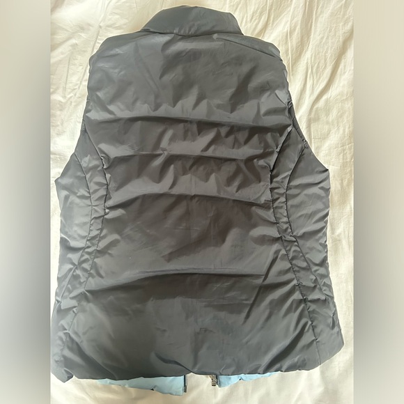 Vintage Nike Goose Down Reversible Blue/Gray Puffer Vest - Picture 2 of 5